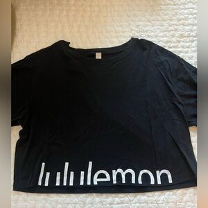 Lululemon Black Crop Tee